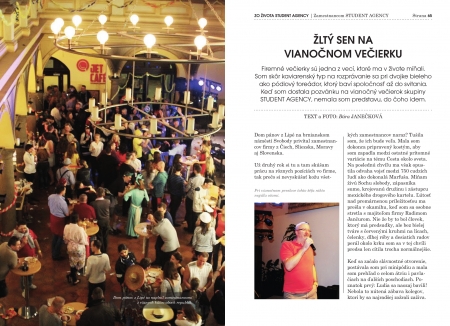 Žlutý sen na vánočním večírku